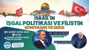 Büyükşehir’den ‘İsrail’in İşgal Politikası ve Filistin’ konulu konferans ve sergis